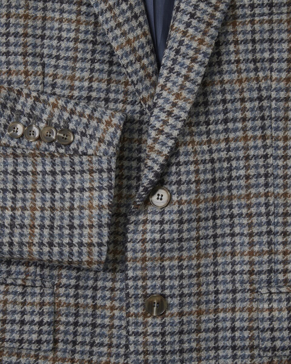 Highmoor Houndstooth jacket (Gray-Blue)