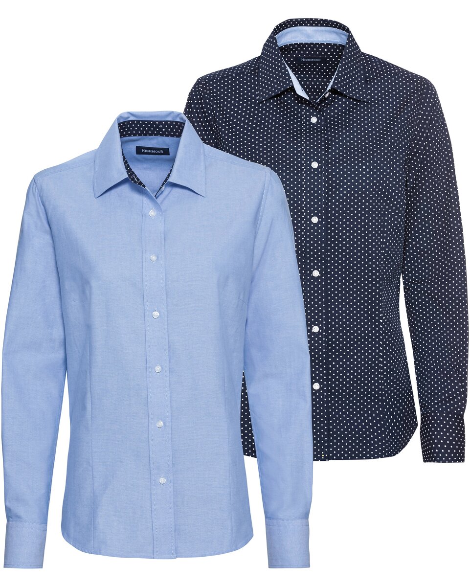 Highmoor Blouses in a double pack (Blue)