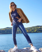 Brigitte von Schönfels Leather shirt jacket (Brown)
