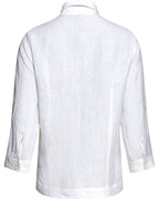Highmoor Linen blouse with pleats (White)