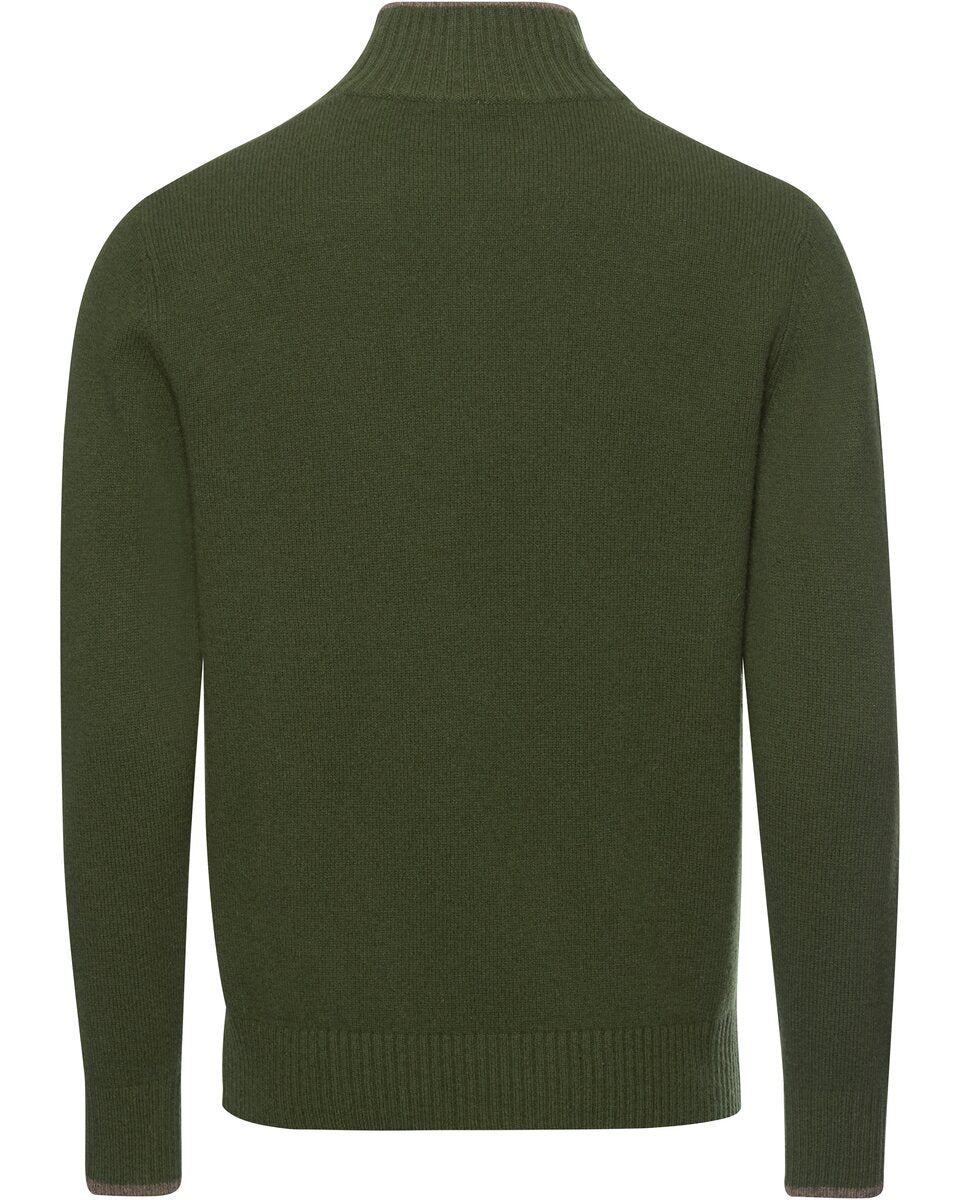 Highmoor Troyer with collar contrast (Green)