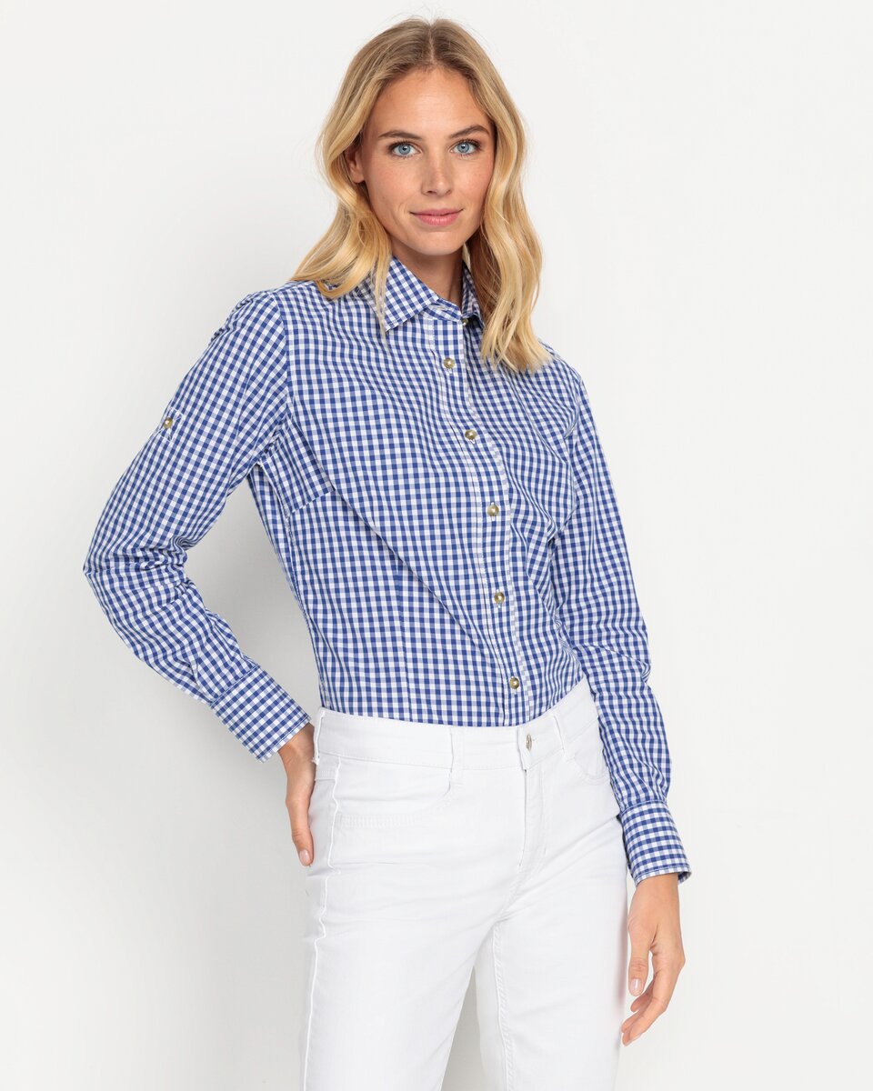 Luis Steindl Vichy check blouse (Medium blue)