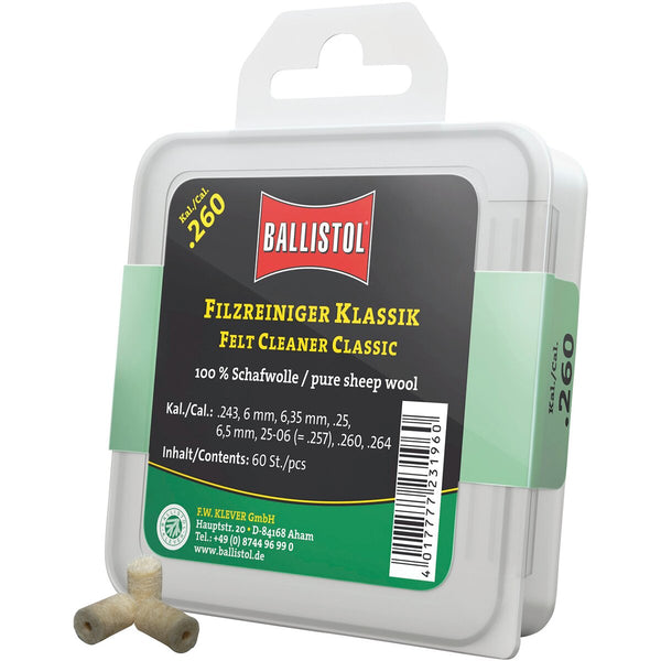 BALLISTOL filca tīrītājs classic (kal. .260, 60 gab.)