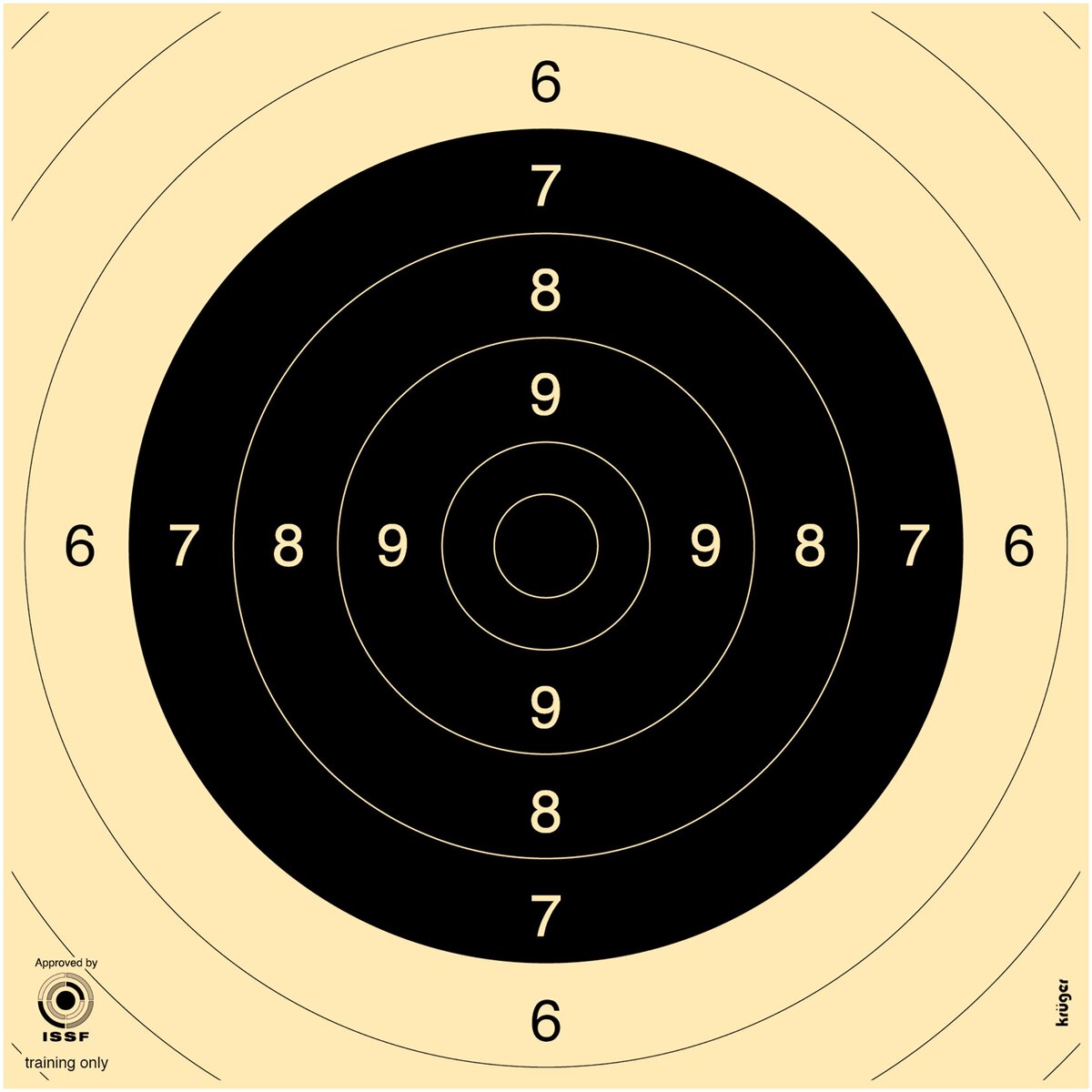 Krüger Druck + Verlag Shooting Target Sport Pistol Mirror Precision – 250 pieces