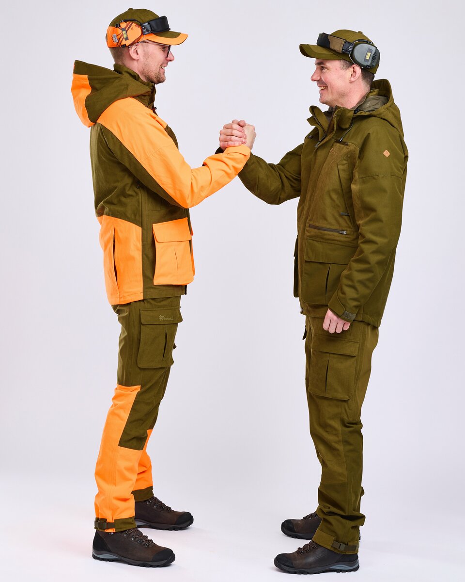 Pinewood Furudal Expert 2L hunting trousers (Olive Green/Orange)