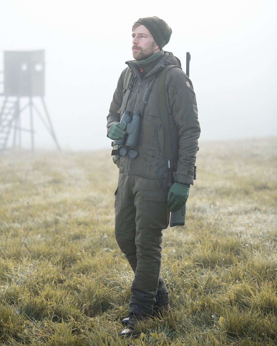 Parforce Winter hunting trousers Huntex take-off bib (Olive)