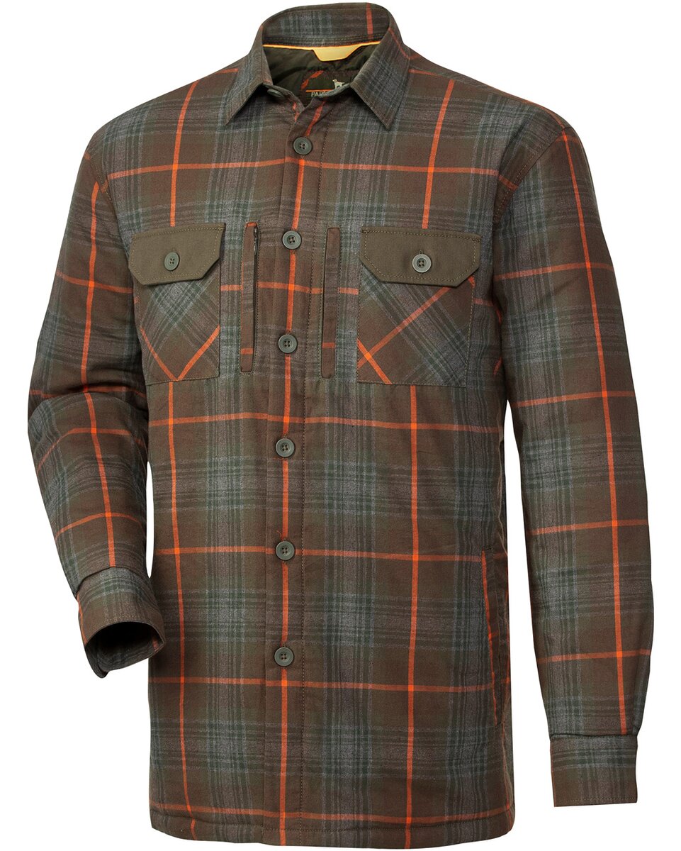 Parforce Hunting shirt jacket Rob (Olive/orange checkered)