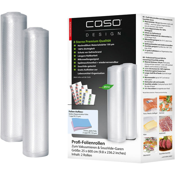 Рулоны CASO Foil (25х600 см, 2 шт.)