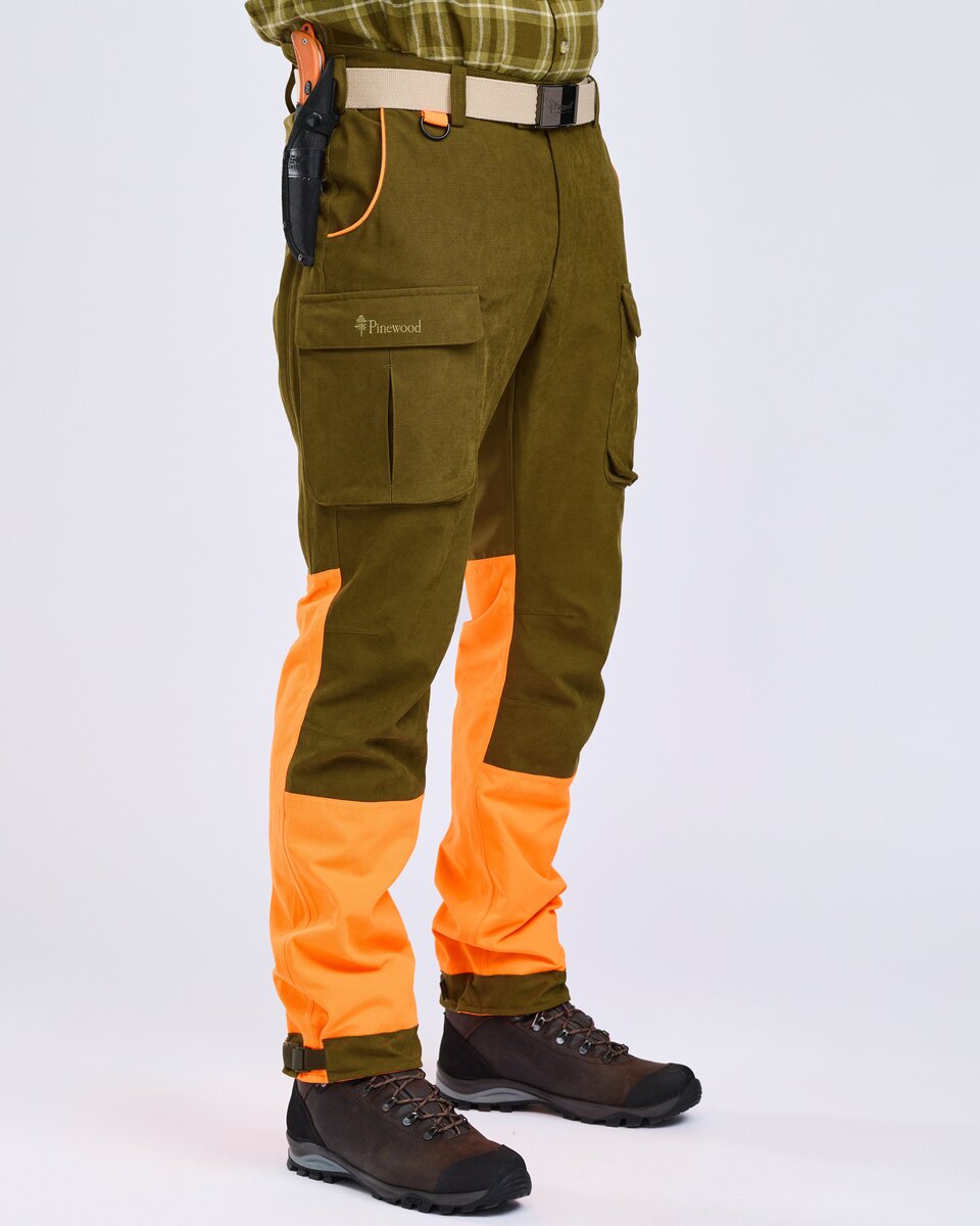 Pinewood Furudal Expert 2L hunting trousers (Olive Green/Orange)