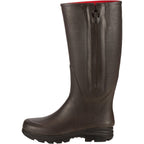 Parforce Rubber boots with zip and neoprene lining (Brown)