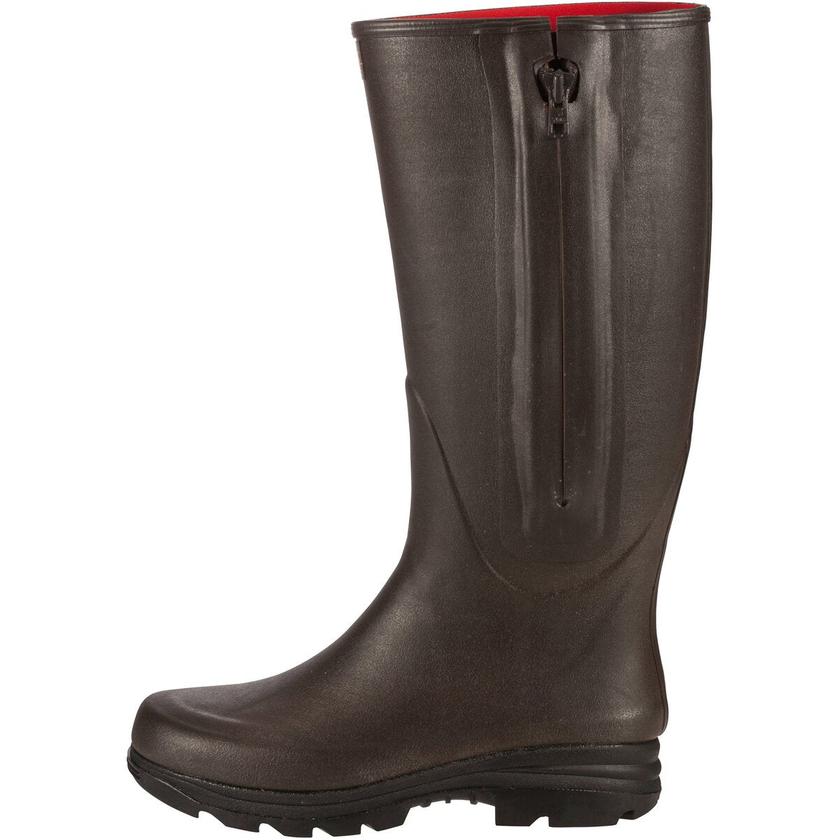 Parforce Rubber boots with zip and neoprene lining (Brown)