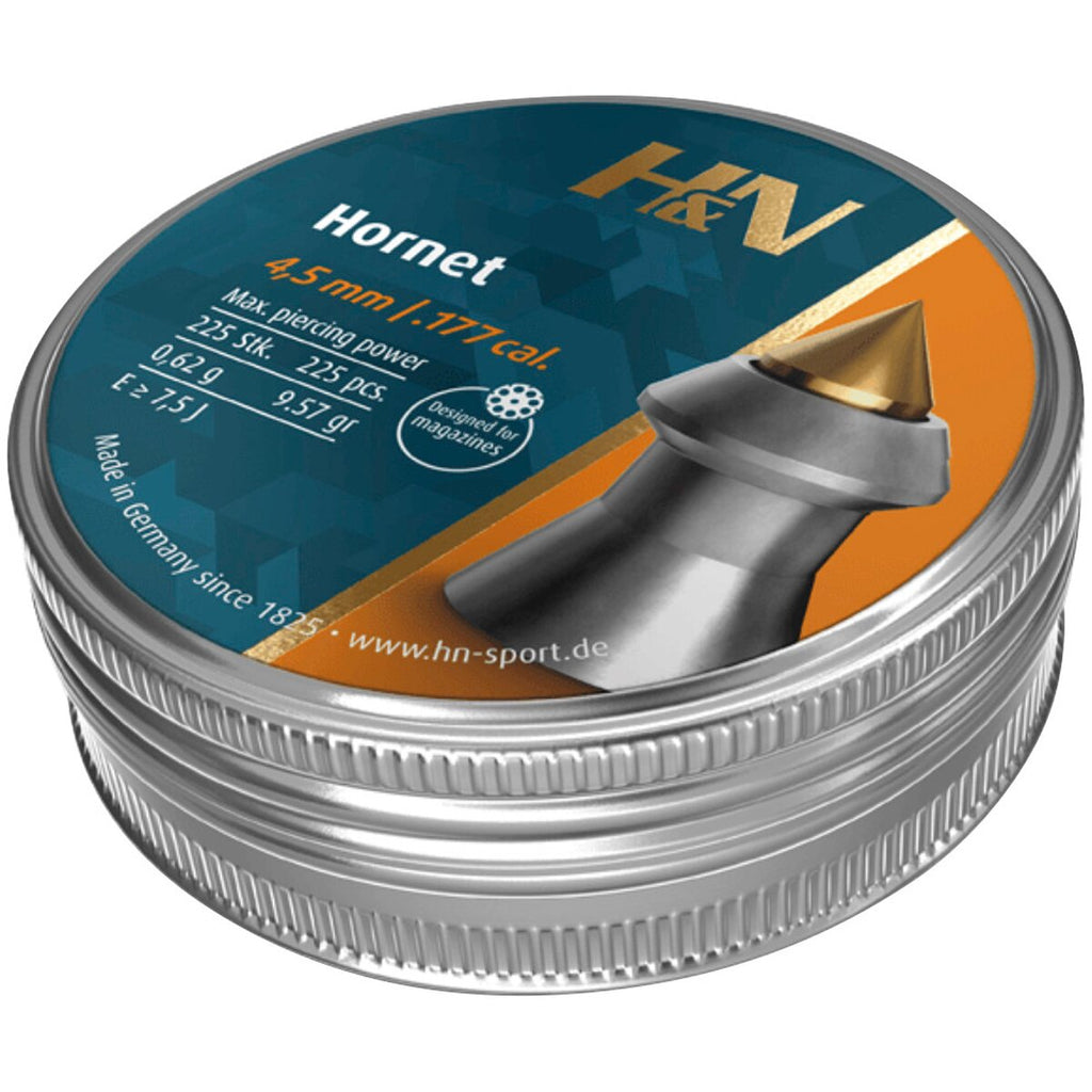 Haendler & Natermann 4.5mm Diabolo Hornet 0.65g (Caliber 4.50) — Pack of 225 pcs