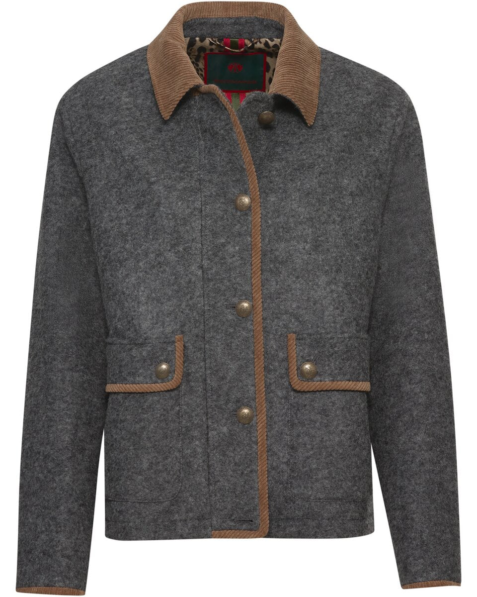 Reitmayer Jacket with corduroy collar (Gray)