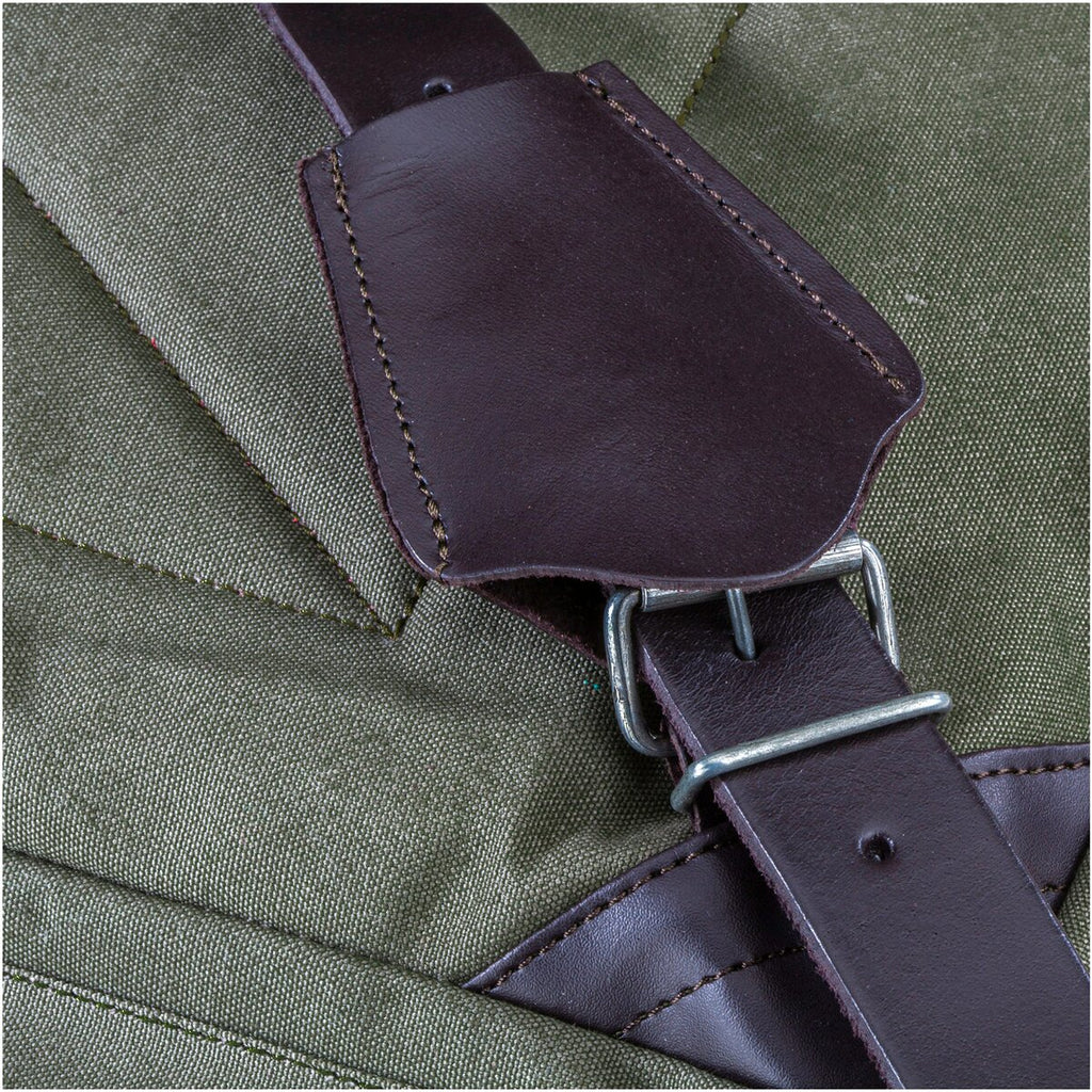 Parforce Backpack with leather applications (Olive)