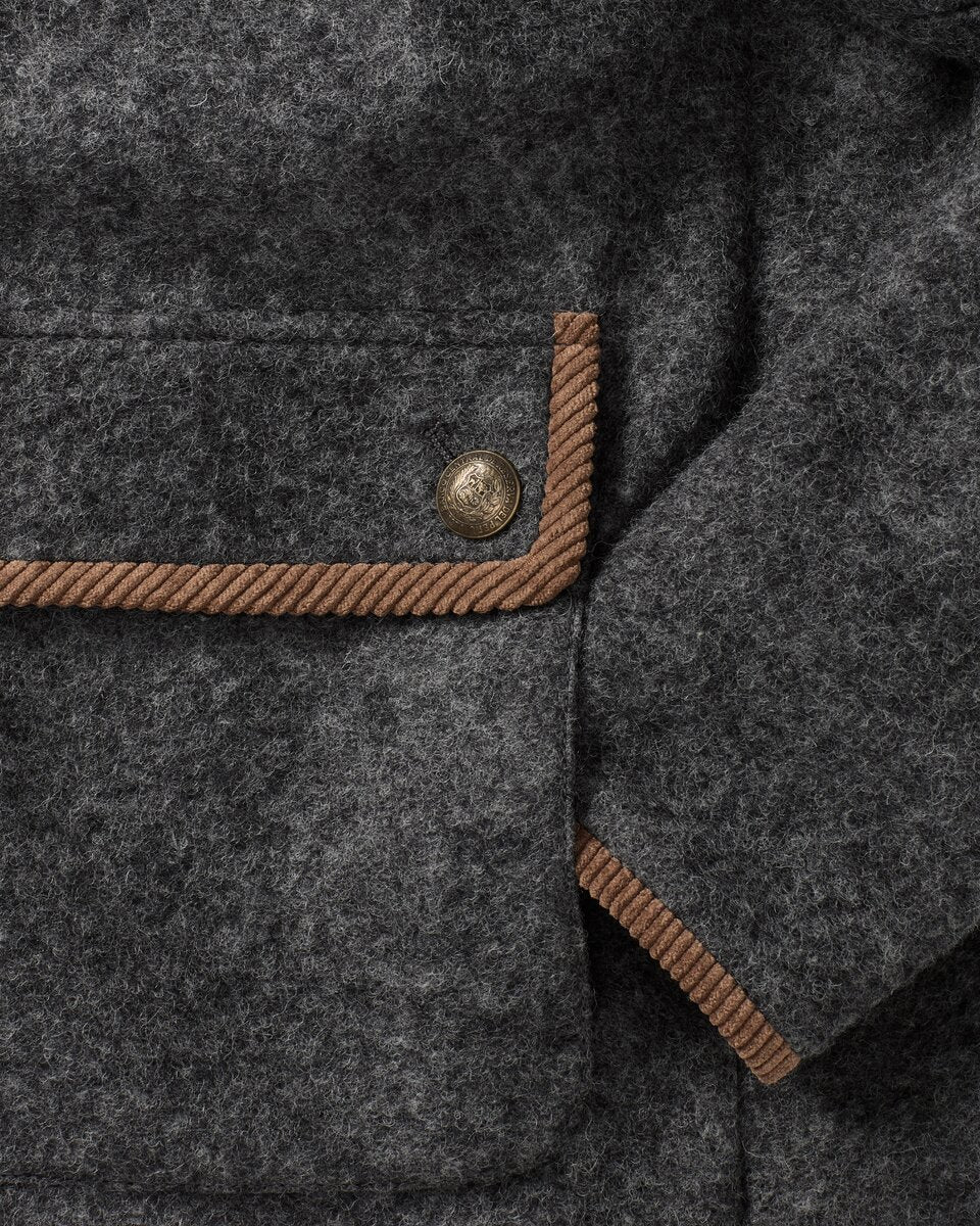 Reitmayer Jacket with corduroy collar (Gray)
