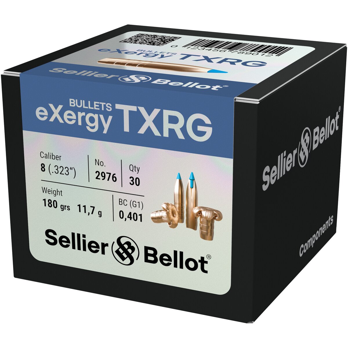Sellier & Bellot Bullets .323 TXRG Blue 11.7g/180grs. (Kaliber .323 (8 mm)) — Pack of 30 pcs