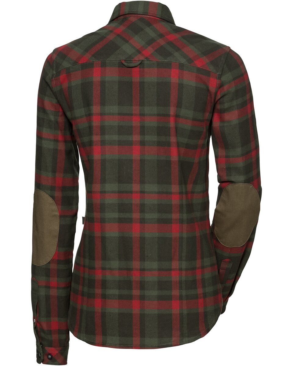 Parforce Women's hunting blouse Scandi (Olive/red checkered)