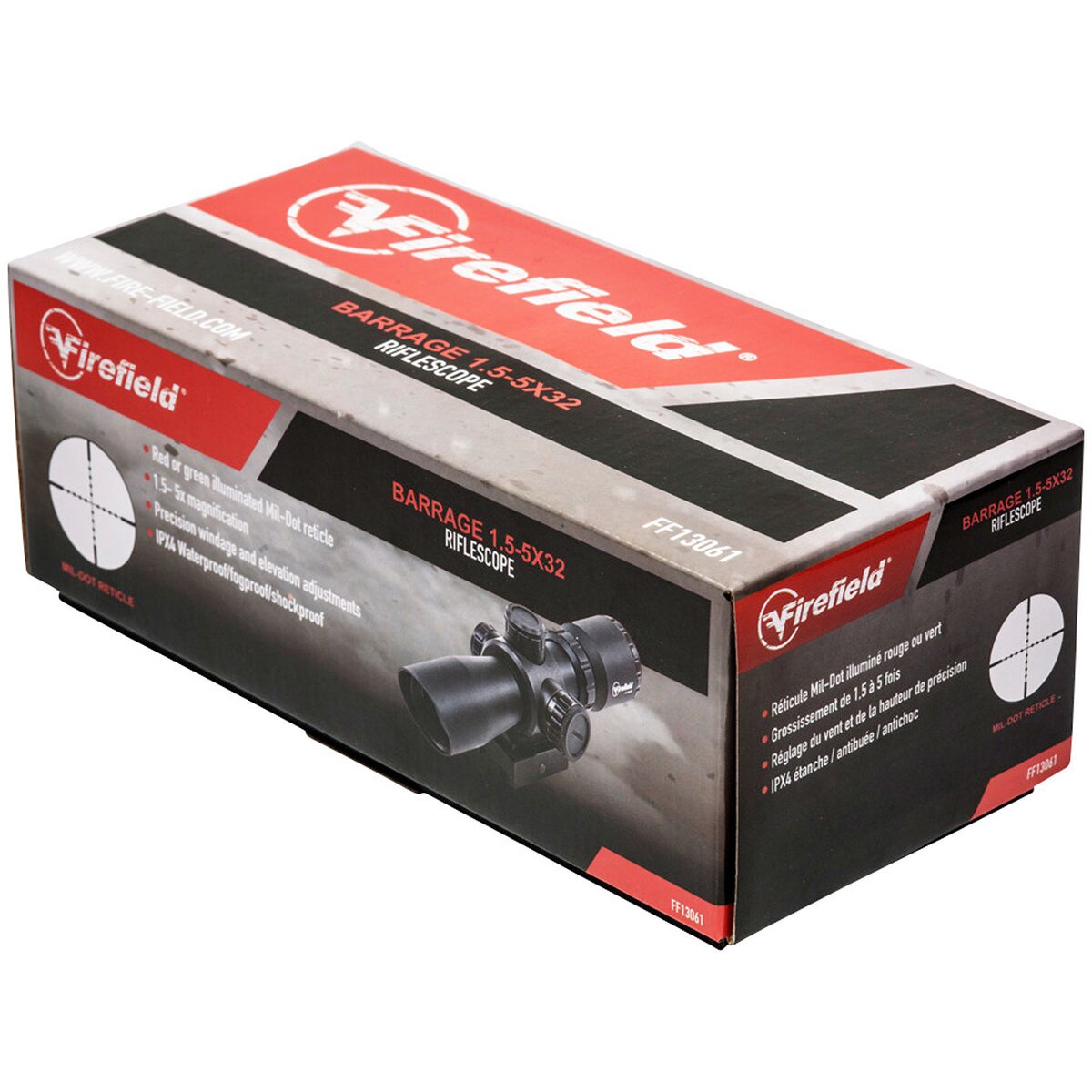 Firefield Barrage 1.5-5x32 rifle scope (Absehen Mil-Dot)