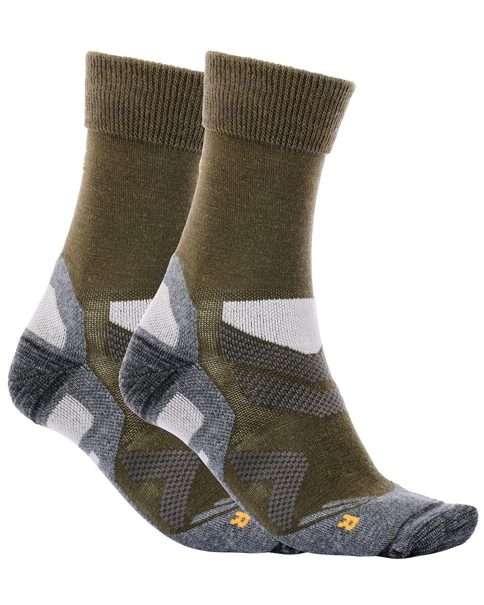Parforce Pack of 2 functional socks anti-tick (Olive)