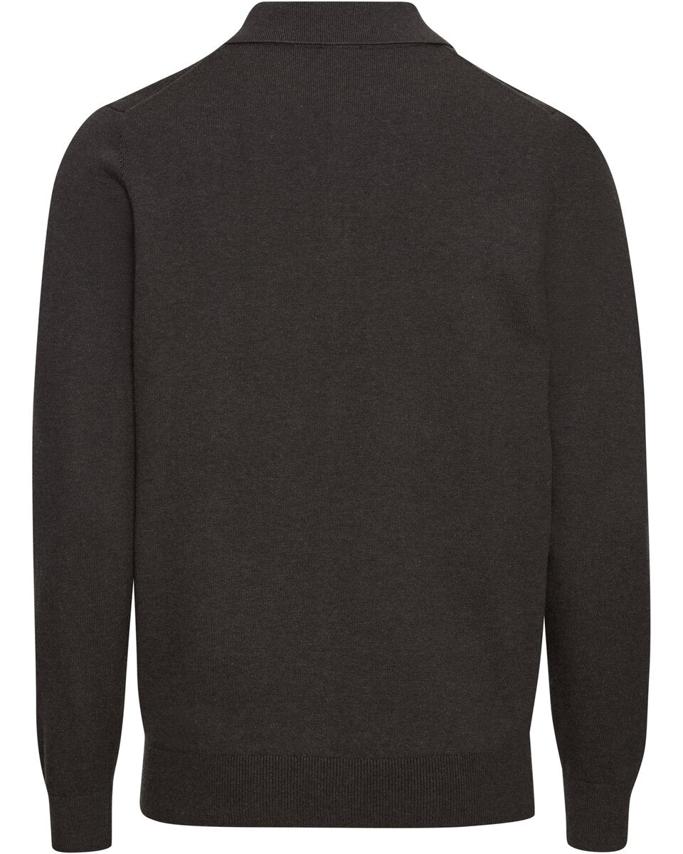 Highmoor polo sweater (Dark brown)