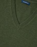 Highmoor V-neck sweater (Green)