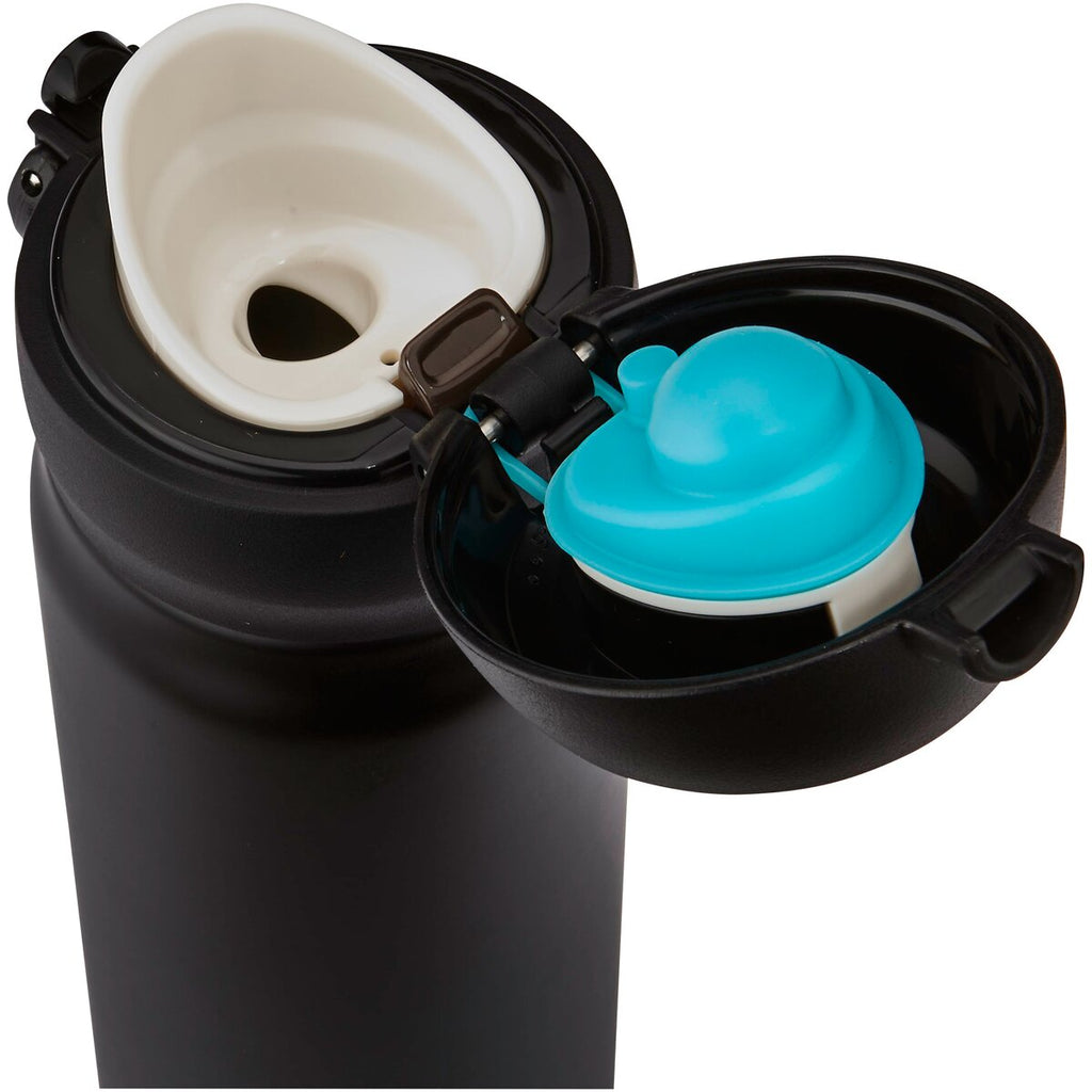 Thermos Ultralight insulated drinking bottle (Matt black, 0.5 l, H 22 cm, Ø 6.5 cm)