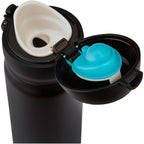 Thermos Ultralight insulated drinking bottle (Matt black, 0.5 l, H 22 cm, Ø 6.5 cm)