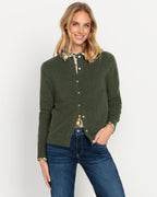 Highmoor Lambswool cardigan (Moss)