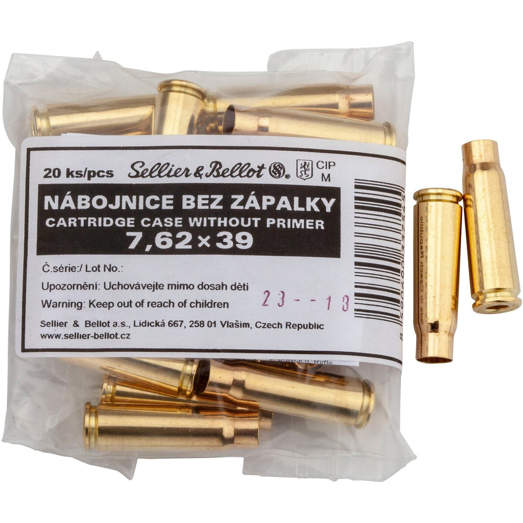 Sellier & Bellot Sleeves 7.62x39 (Caliber 7.62x39) — Pack of 20 pcs