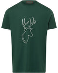 Reitmayer T-shirt with deer print (Gray melange)