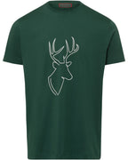 Reitmayer T-shirt with deer print (Gray melange)