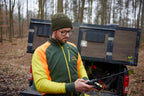 Parforce Powerstretch fleece jacket Hatz-Watz (Olive/signal orange/signal yellow)