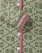 Reitmayer Long jacquard cardigan (Green)