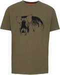 Parforce Essential T-shirt with boar print (Olive)