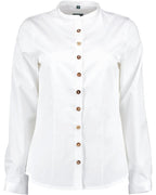 Luis Steindl Stand-up collar blouse (White)
