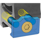 UTG Tilt-up mounting PRO for Picatinny profile Ø 30 mm (Overall height 15.0 mm)