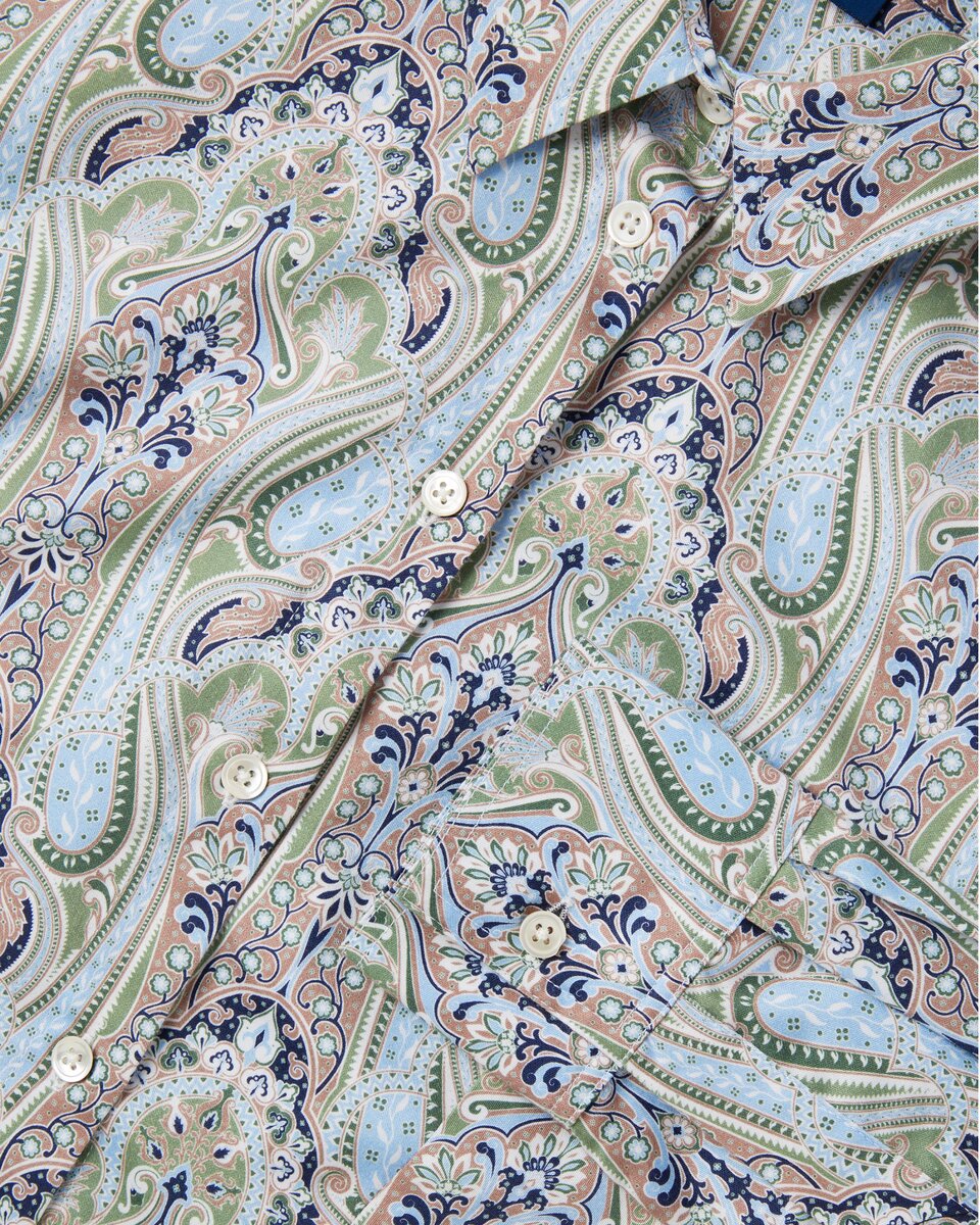 Платье Highmoor Paisley (синее/зеленое/бежевое)