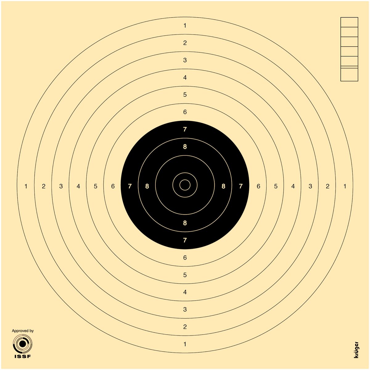 Krüger Druck + Verlag Air pistol target 10 m – 1,000 pieces
