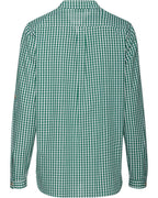 Luis Steindl Slip-on blouse with Vichy check (Green white)