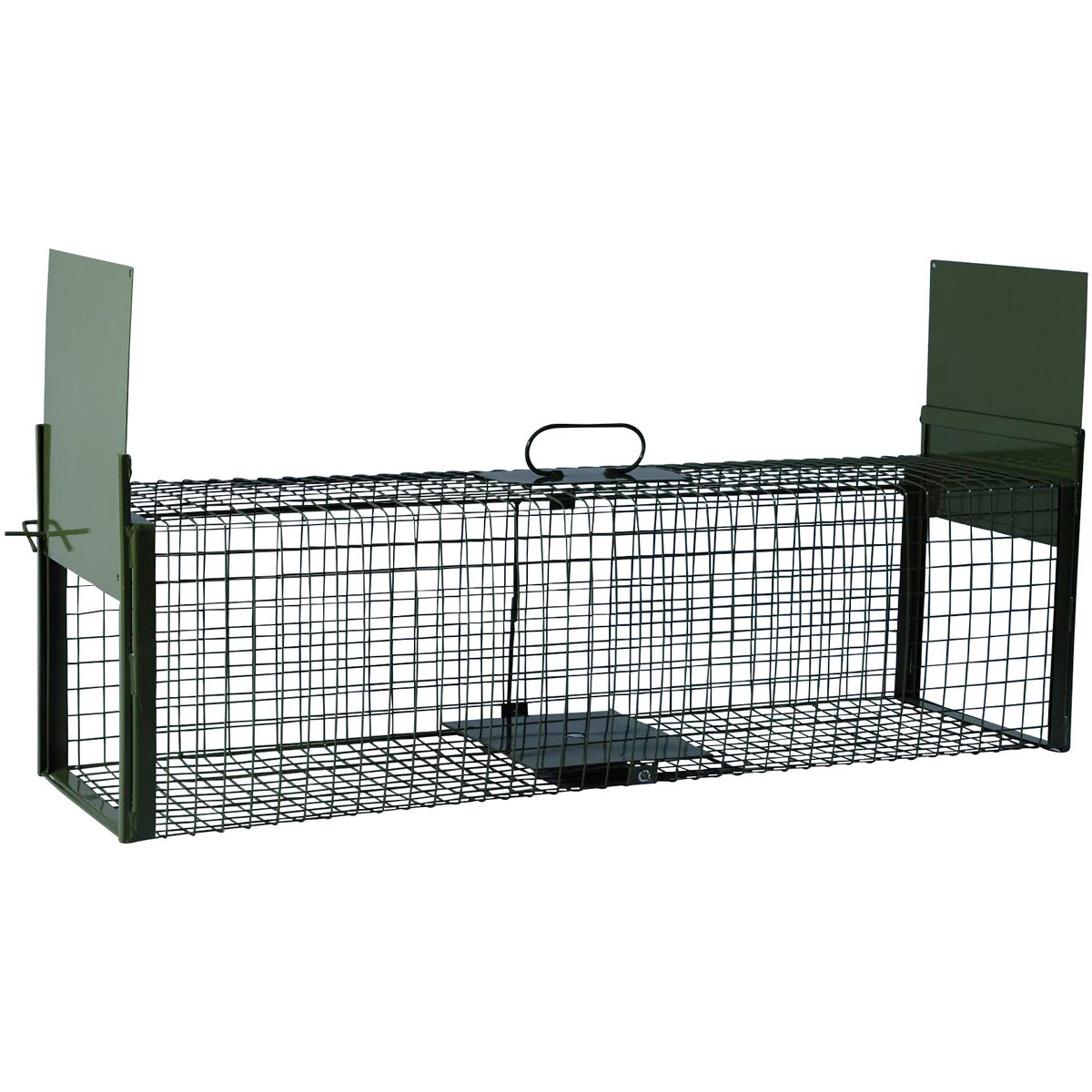 Live catch trap – two trap doors ((LxWxH): approx. 102x30.5x34.5 cm, weight: 8 kg)