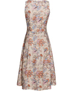 Highmoor Linen dress (Beige/colorful)