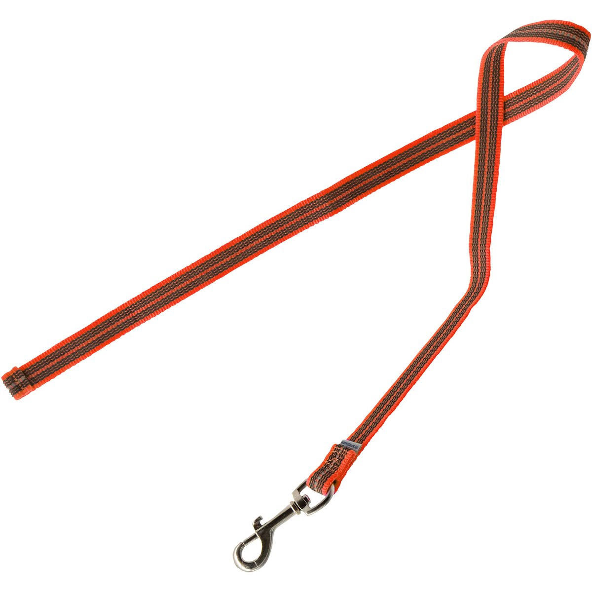 Sprenger Rubberized dog leash without hand strap (Signal orange – length 1 m)