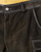 Reitmayer Short cargo leather pants (Dark brown)