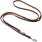 Heim Soft leash – 3-way adjustable (Width 10 mm, length 3 m, color brown)