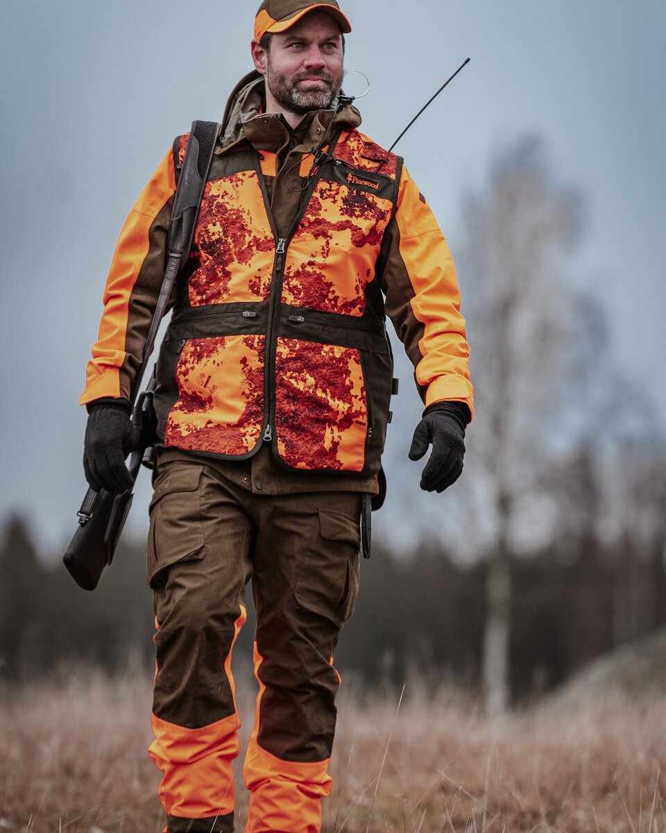Pinewood Furudal Expert 2L hunting trousers (Olive Green/Orange)