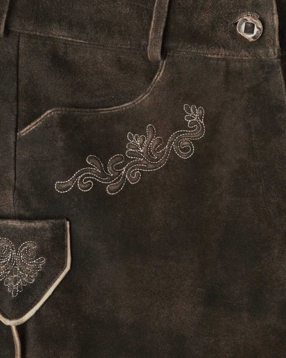 Luis Steindl Traditional leather trousers (Brown/Antique)