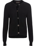 Reitmayer Cardigan with velvet ribbon (Black)