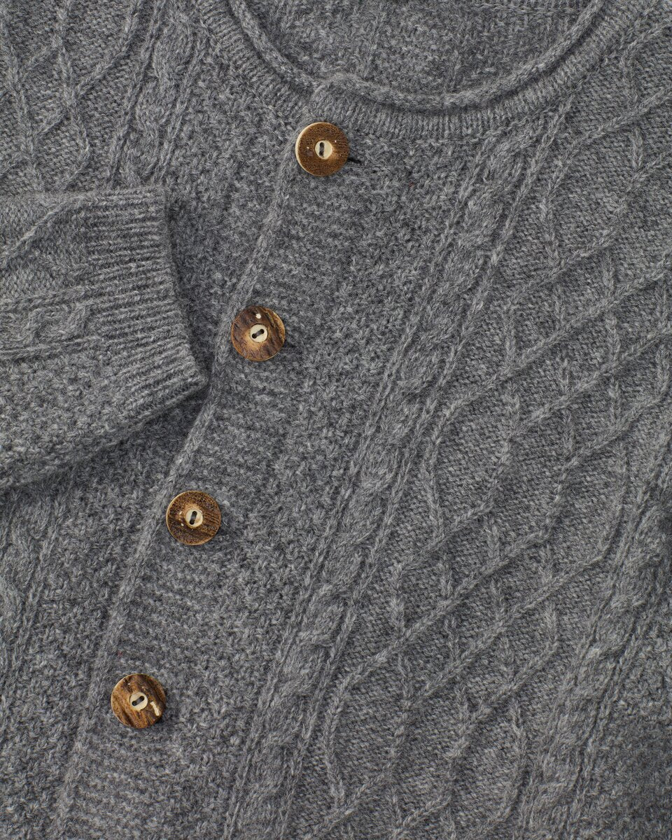Luis Steindl Cable cardigan (Gray melange)