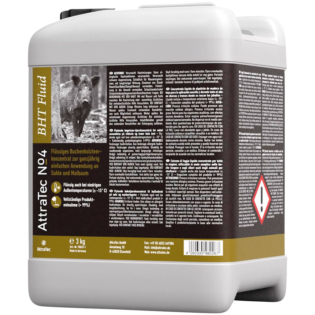AttraTec Beech wood tar No 4 - Fluid (3kg canister) 3 kg