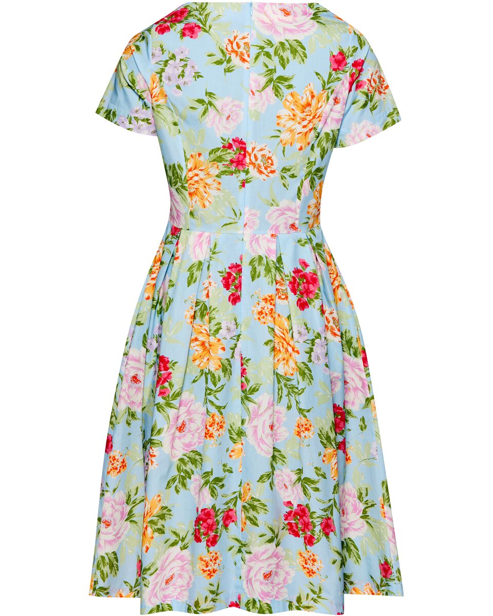 Reitmayer Floral short-sleeved dress (Light blue/multicolored)